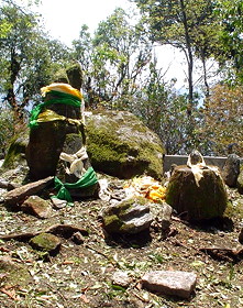 Stones erected at Kabi Longtsok